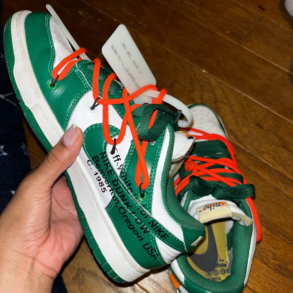 HAVE BEEN WORN Off White x Dunks Pine Green AUTHENTIC